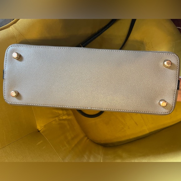 White and Gray Coach Purse - Picture 6 of 7